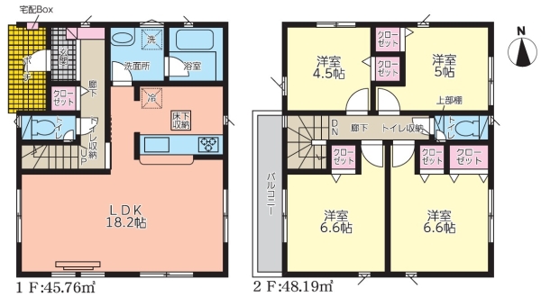 沼津市西椎路第6新築分譲住宅全2棟　１号棟