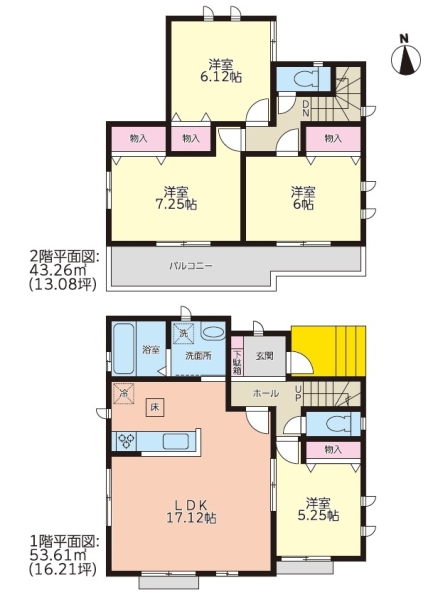 三島市梅名III新築分譲住宅全1棟　１号棟