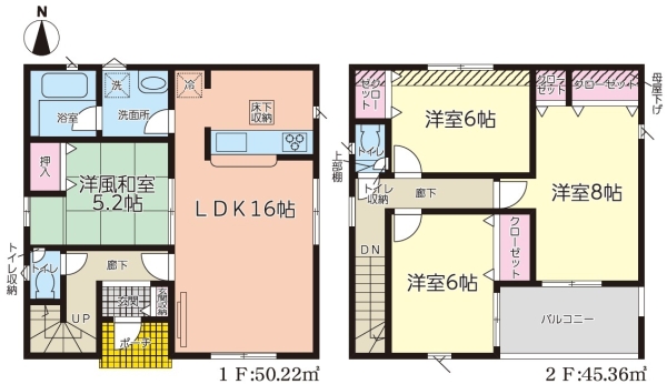 沼津市東沢田第2新築分譲住宅全3棟　2号棟