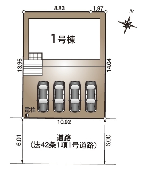 沼津市大岡第31新築分譲住宅全1棟　1号棟