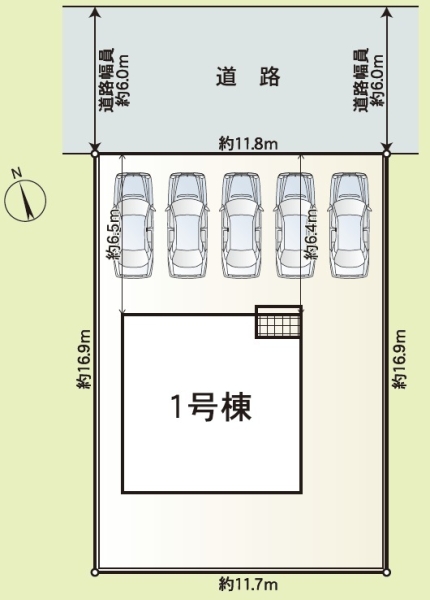 三島市三恵台第1新築分譲住宅全1棟　1号棟