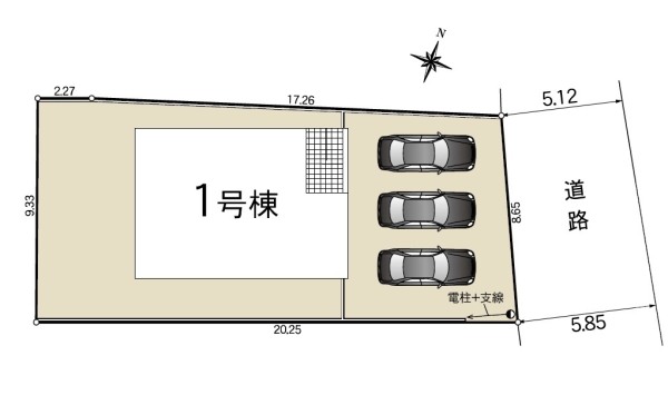 沼津市東椎路第6新築分譲住宅全1棟　1号棟
