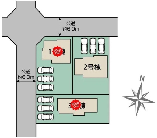 沼津市高砂町新築分譲住宅全3棟　2号棟