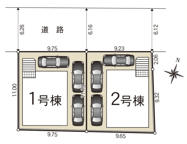 三島市藤代町第4新築分譲住宅全2棟　1号棟