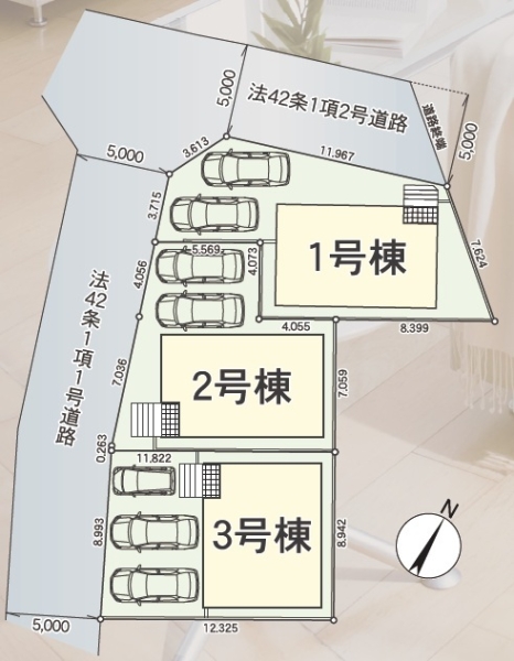 三島市青木第4新築分譲住宅全3棟　1号棟