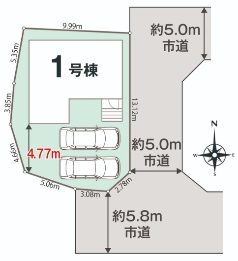 沼津市岡一色01期新築分譲住宅全1棟　1号棟