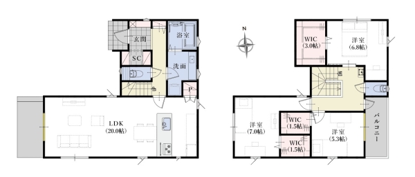 長泉町上土狩新築分譲住宅全1棟　1号棟