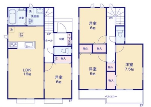 沼津市下香貫汐入新築分譲住宅全2棟　Ｂ号棟