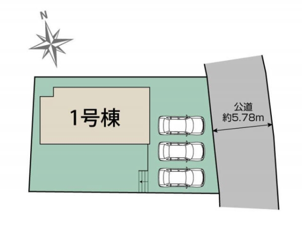 三島市徳倉5丁目新築分譲住宅全1棟 1号棟