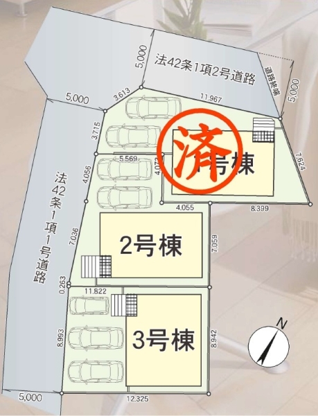三島市青木新築分譲住宅全3棟　2号棟