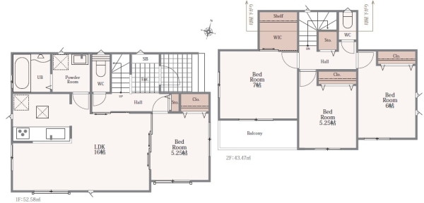 沼津市小林台新築分譲住宅全1棟　Ａ号棟