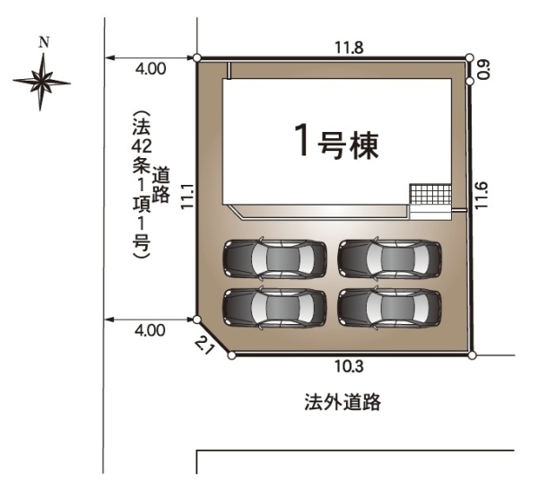 伊豆の国市古奈第7新築分譲住宅全1棟　1号棟