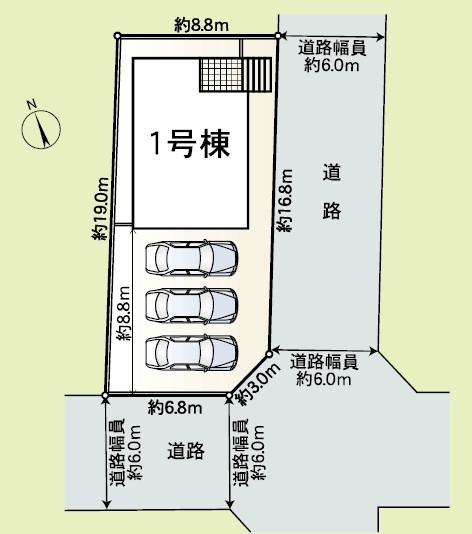 沼津市西添町第11新築分譲住宅全1棟　1号棟