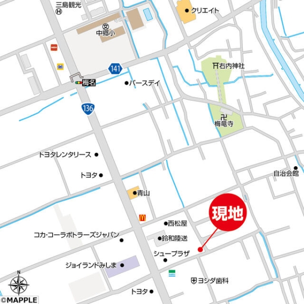 三島市梅名１期新築分譲住宅全3棟　2号棟