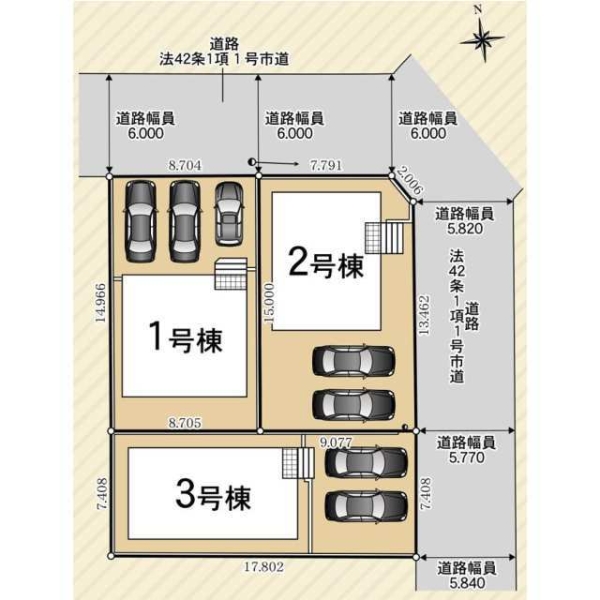 沼津市西間門第10新築分譲住宅全3棟　3号棟