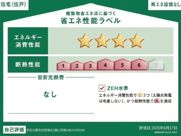 伊豆の国市古奈第8新築分譲住宅全1棟 1号棟