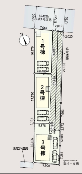 沼津市松長第5新築分譲住宅全3棟　3号棟