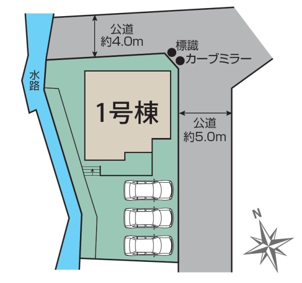 函南町柏谷2期新築分譲住宅全1棟　1号棟