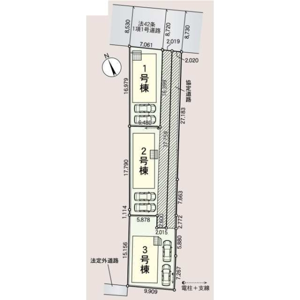 沼津市松長第5新築分譲住宅全3棟　1号棟