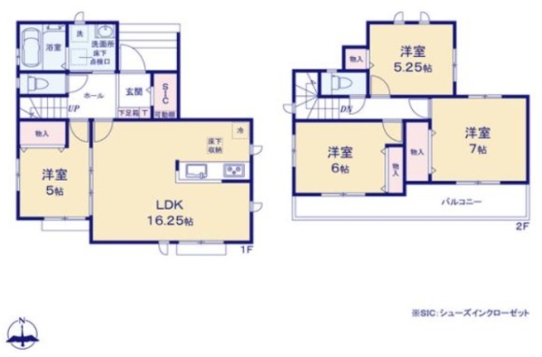 裾野市稲荷2期新築分譲住宅全1棟　1号棟