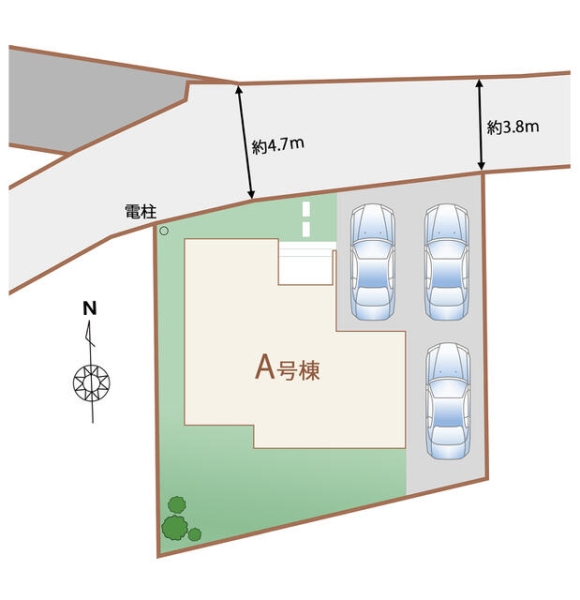 裾野市稲荷2期新築分譲住宅全1棟　1号棟