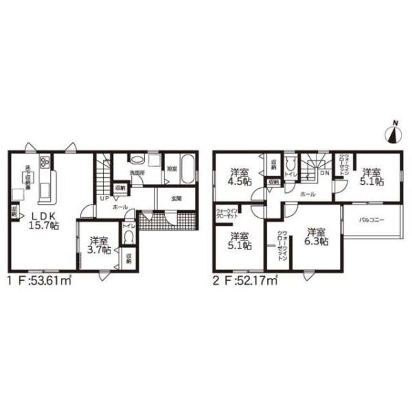 御殿場市神山新築分譲住宅全1棟　1号棟