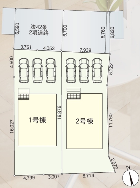 裾野市水窪第1新築分譲住宅全2棟　２号棟