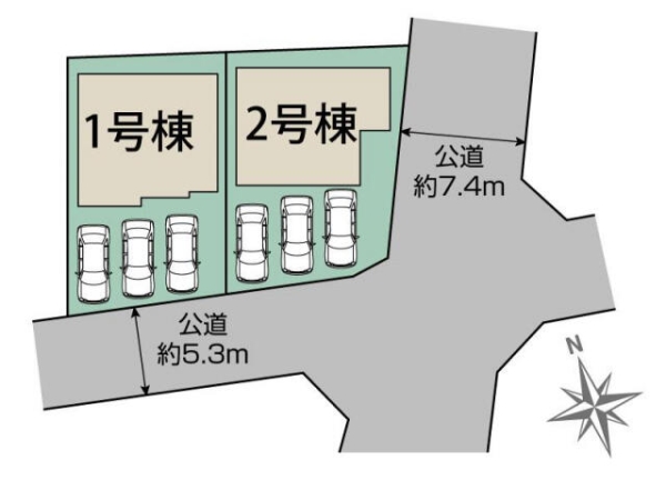 御殿場市大坂新築分譲住宅全2棟 1号棟