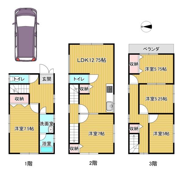 富田林市若松町西３丁目の中古一戸建