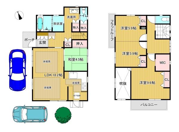 富田林市かがり台の中古一戸建て