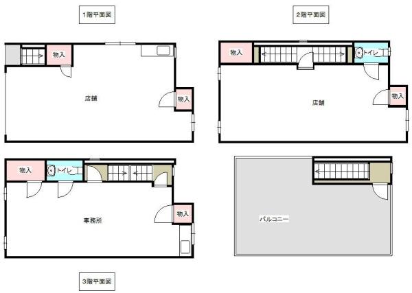 コリアタウン商店街に面す　店舗・ビル