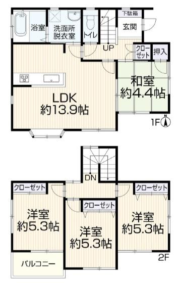厚木市下荻野の中古一戸建て