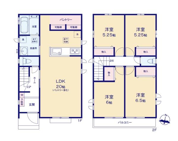 立川市砂川町6丁目・B号棟／新築戸建・全2棟