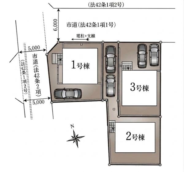 武蔵村山残堀4丁目／全3棟