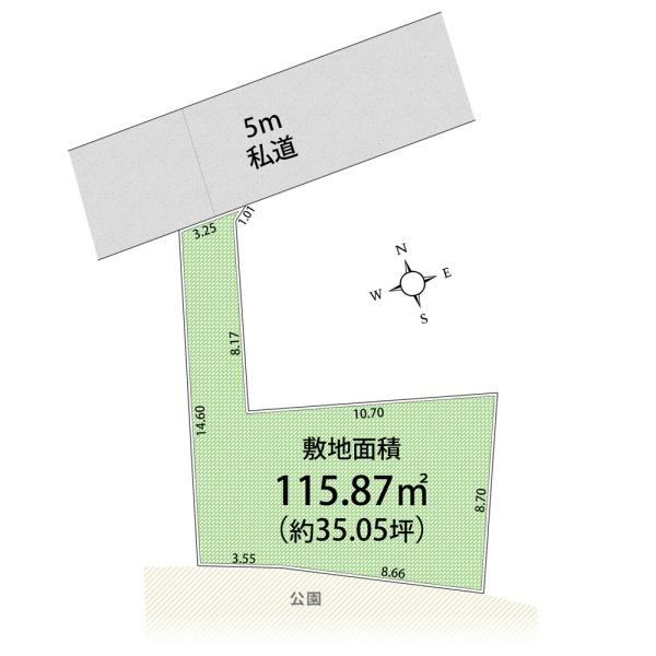 武蔵村山市三ツ藤１丁目の土地