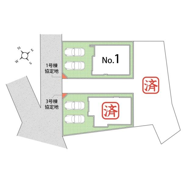 武蔵村山市大南5丁目／新築戸建・全3棟