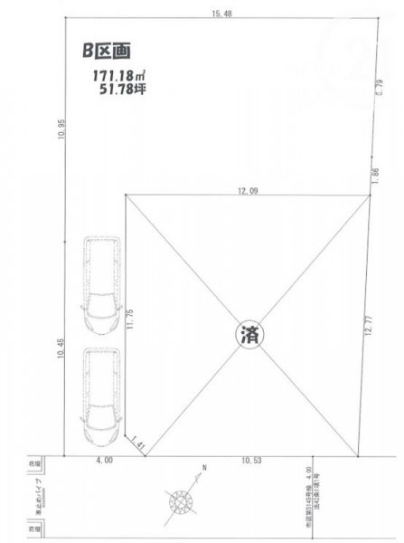 羽村市羽加美1丁目　売地　全2区画　B号区