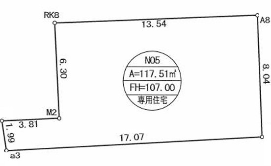 立川市一番町4丁目　売地　全11区画　5号区