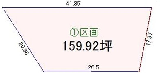 福生市福生　売地　全2区画　1号区