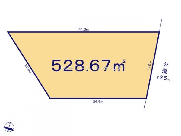 福生市福生　売地　全2区画　1号区