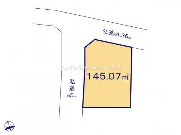 あきる野市二宮　売地　全6区画　1号区