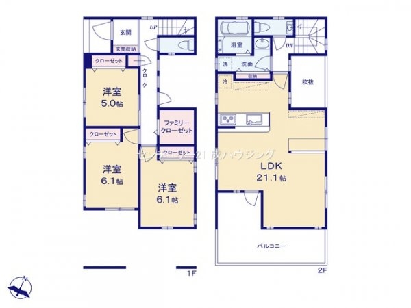 福生市熊川　新築　全2棟　A号棟