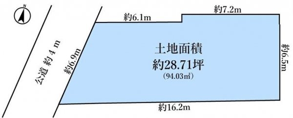 福生市熊川　売地　全2区画　A号区