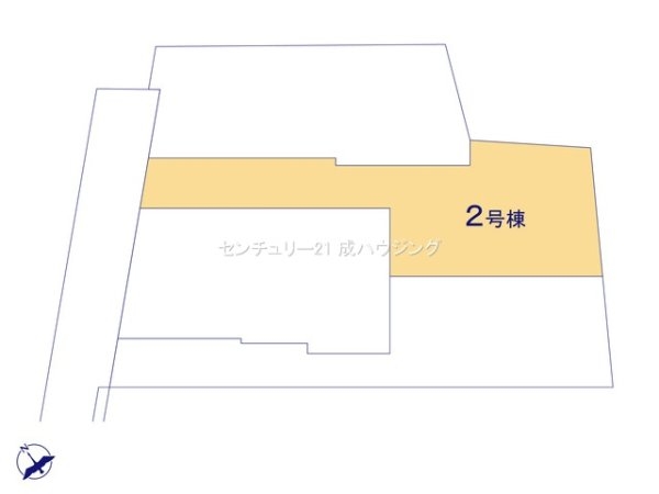 東大和市芋窪1丁目 新築 全4棟 2号棟(区画図)