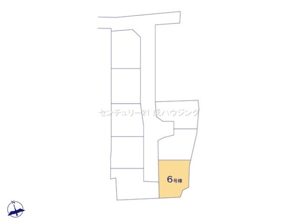 あきる野市野辺の土地(区画図)