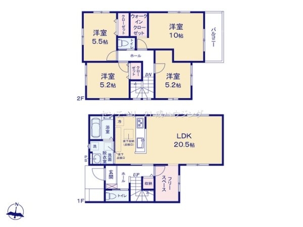青梅市新町7丁目　新築　全3棟　2号棟