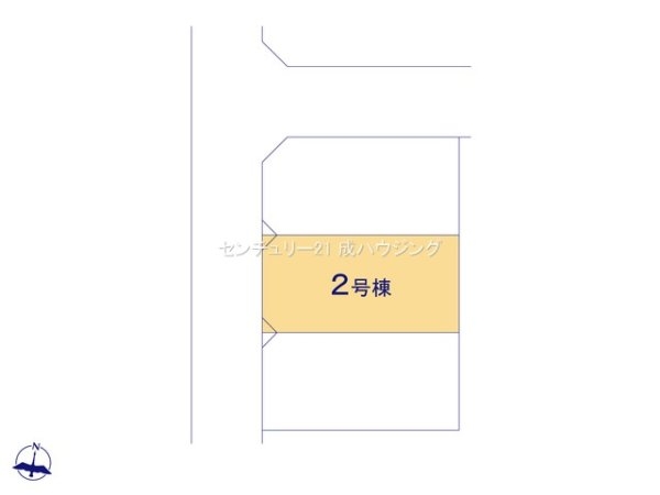 青梅市新町7丁目 新築 全3棟 2号棟(区画図)