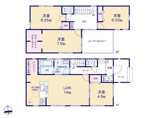 リーブルガーデン　あきる野市伊奈　新築戸建て　全2棟　1号棟