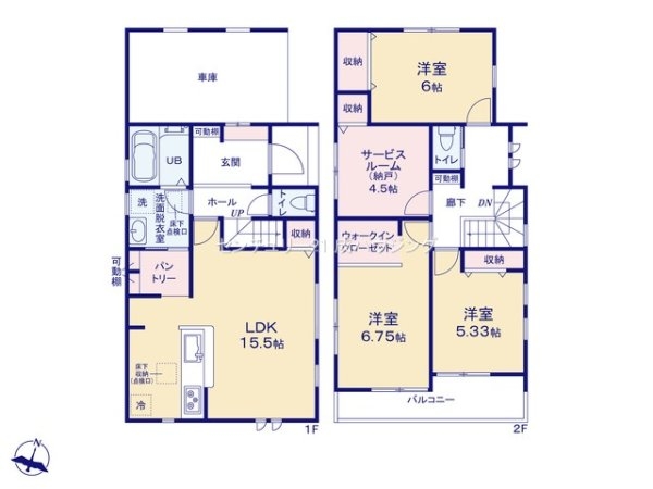 リーブルガーデン　立川市一番町4丁目新築　全11棟　6号棟