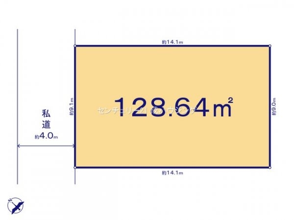 昭島市拝島町4丁目　売地　全2区画　2号区